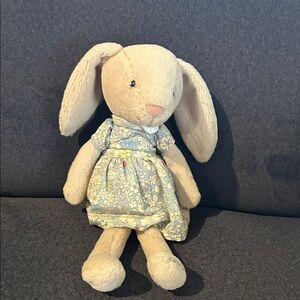 Jellycat Cream Bunny Plush Toy in Floral Dress